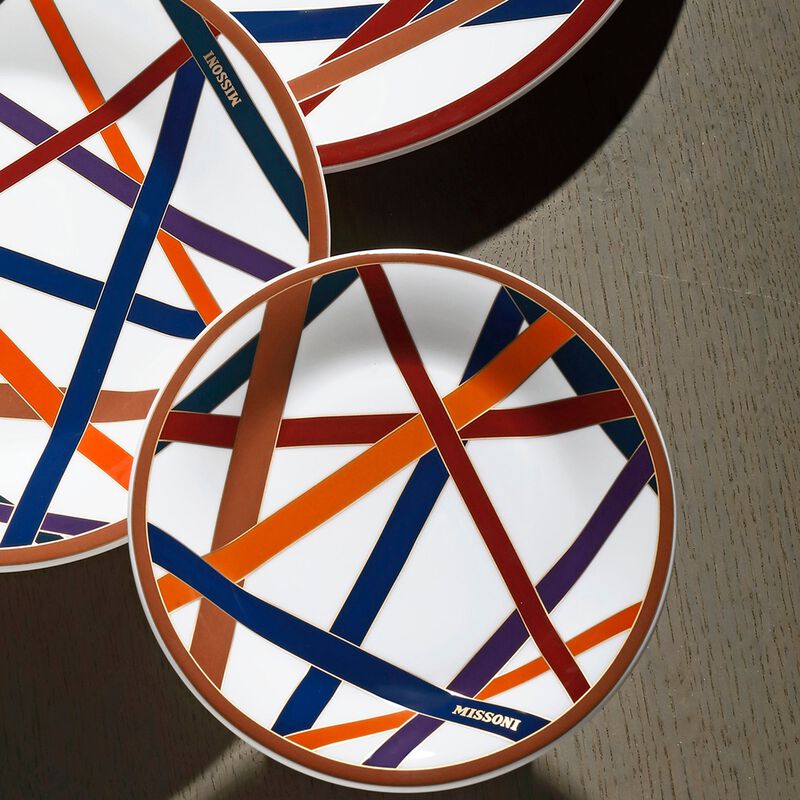 Bread & Butter Plates NASTRI MULTICOLOR Set of 2, diam. 6.1" image number 2