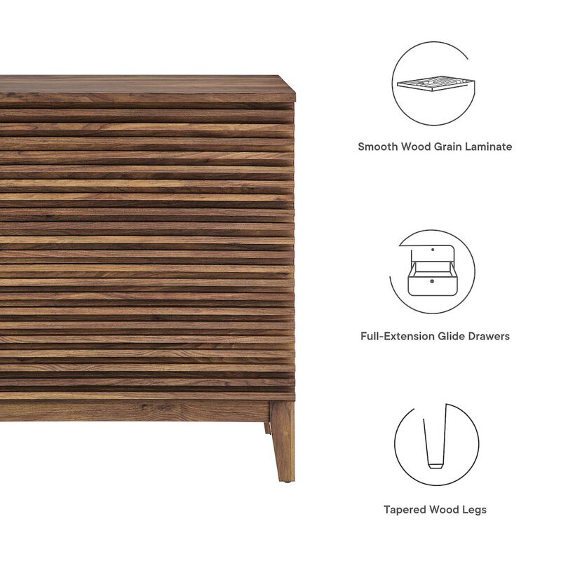 Render Large 3-Drawer Nightstand image number 2