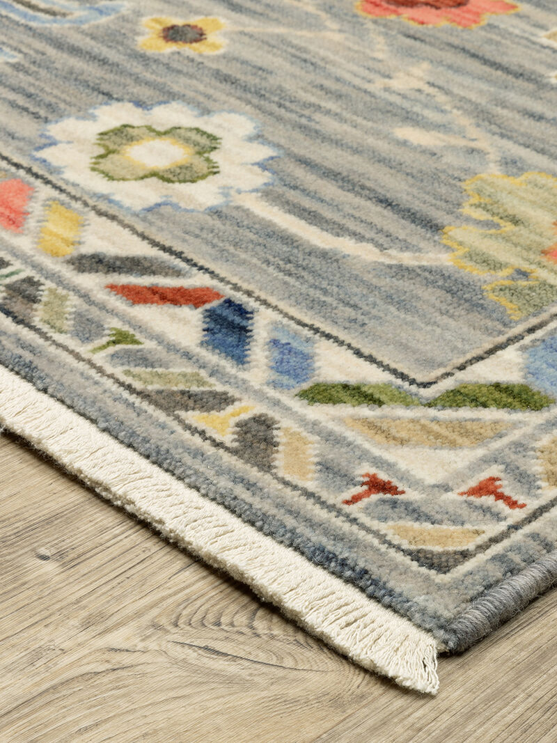 Lucca 5'3" x 7'6" Grey Rug image number 2