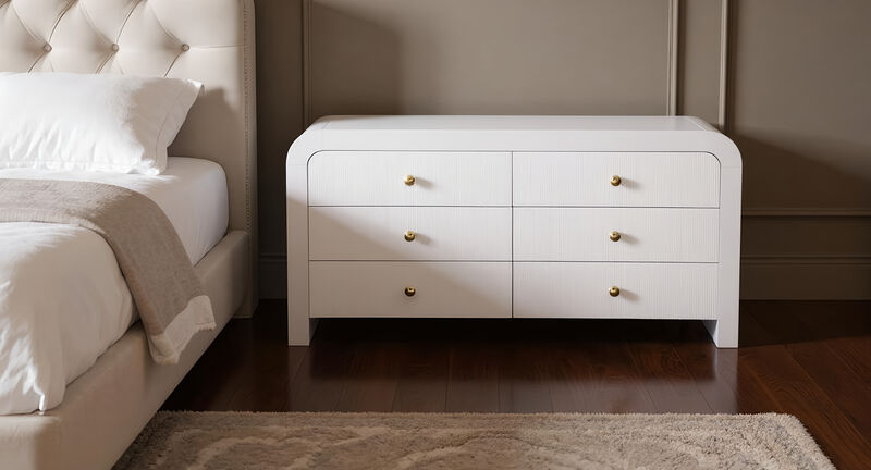 Meridian Furniture Artisto White Dresser image number 1