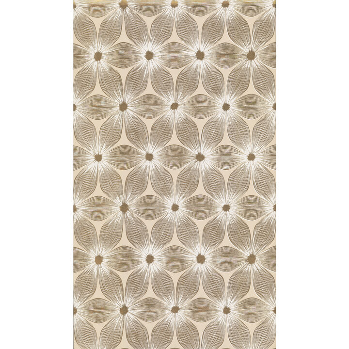 Everlasting Beige & Gold Wallpaper