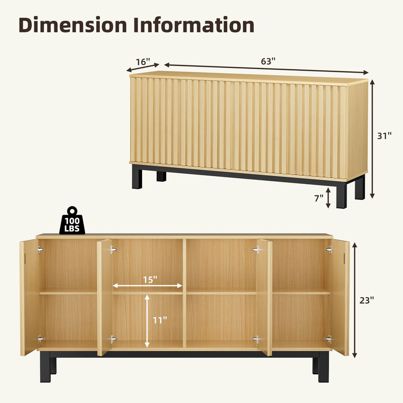 Hovuxt Sideboard Storage Cabinet image number 9