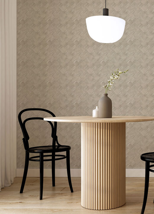 Thriller Grey Wood Tile Wallpaper