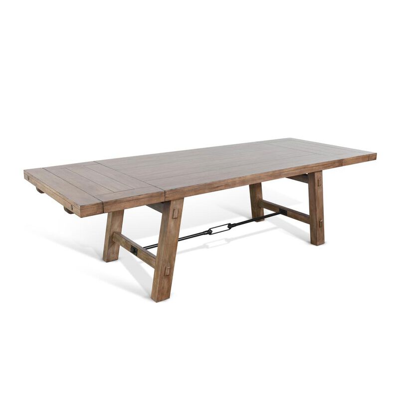 Sunny Designs Wood Extension Table with Turnbuckle
