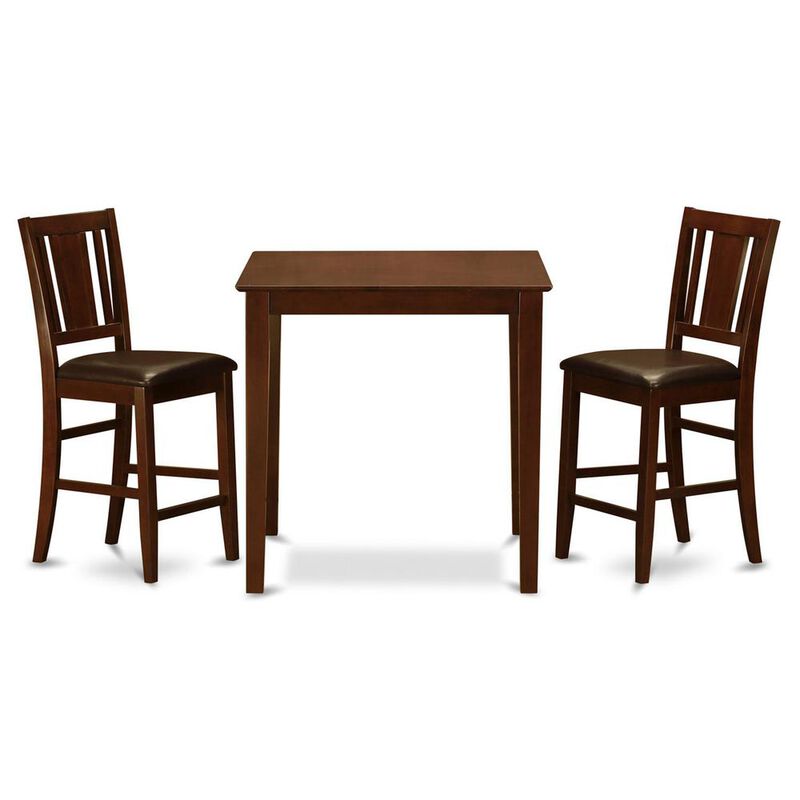 3 Pc Counter height Table-pub Table and 2 Dinette Chairs