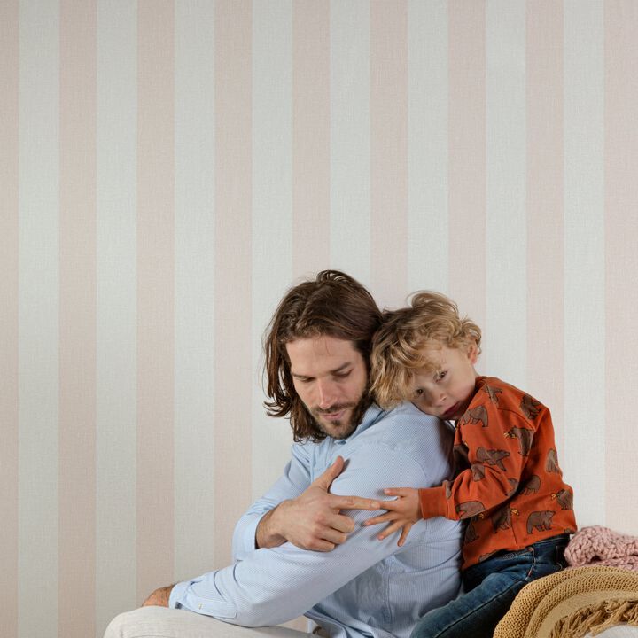 Atmosphere Regular stripes Pink Wallpaper AT4018