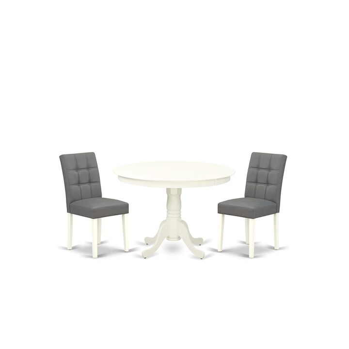 3 Piece Dinner Table Set consists A Modern Table