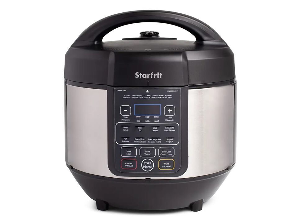 Starfrit - Pressure Cooker with 11 Cooking Functions, 8 Liter Capacity, 1200 Watt, Stainless Steel