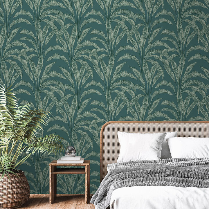 Luxe Tropical Palm Wallpaper