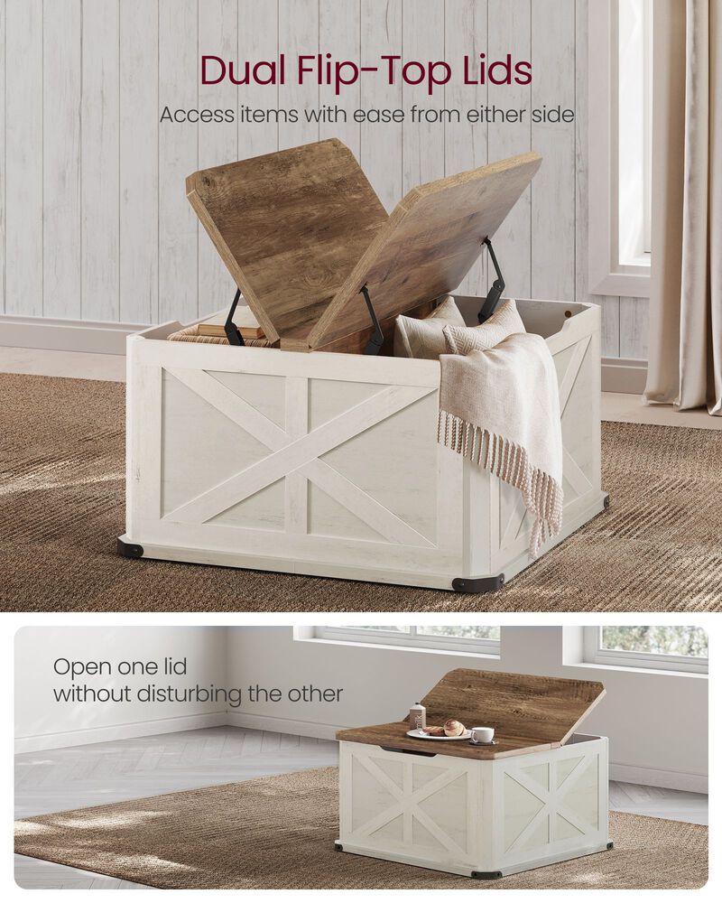 Farmhouse Coffee Table with Storage