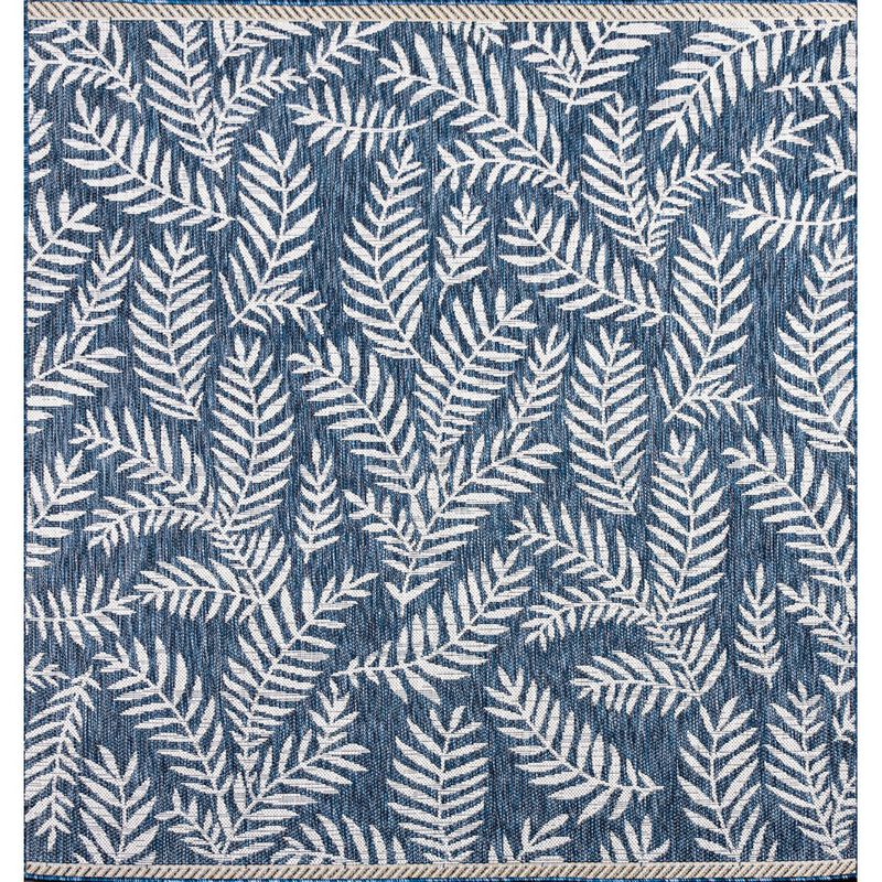 Nevis Palm Frond Square Indoor/Outdoor Area Rug