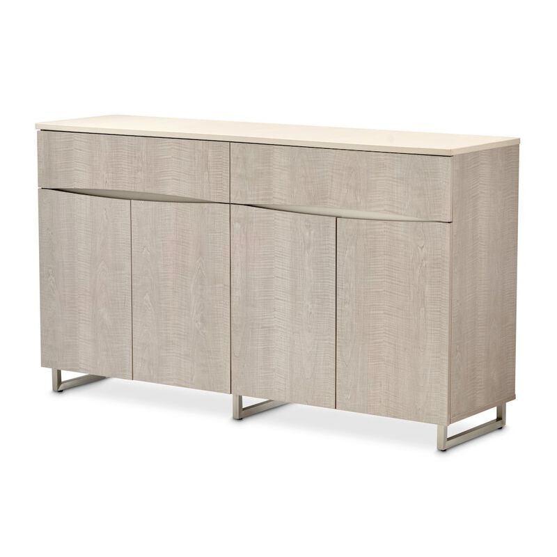 Michael Amini Marin Sideboard - Greige image number 0
