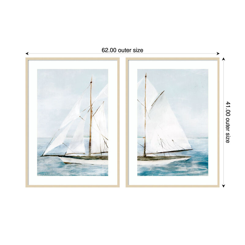Sailboat on Calm Waters 2 Piece image number 2