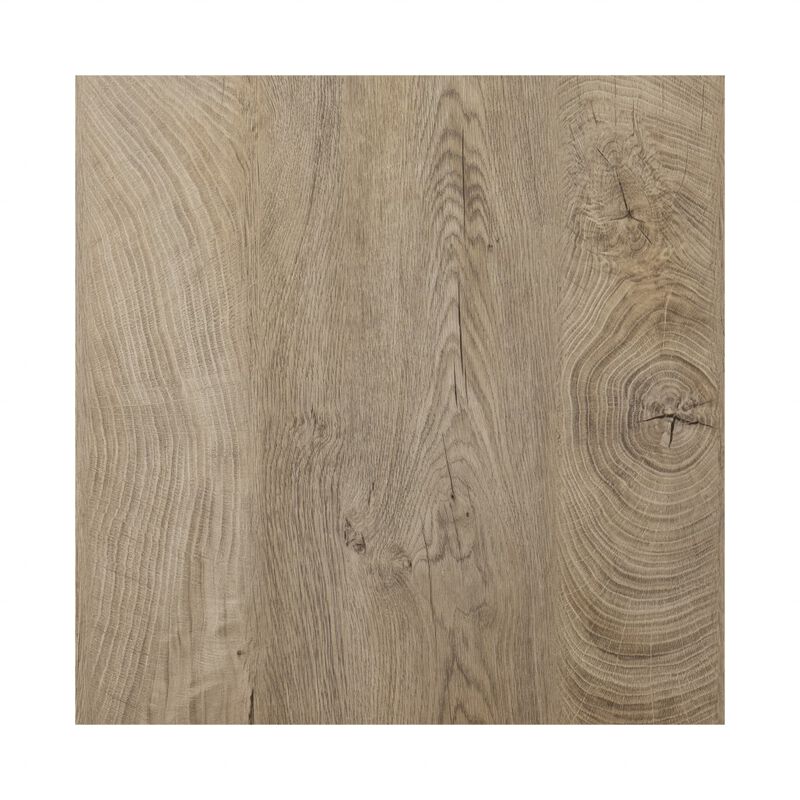 Wood and Iron Accent Table, Square Side Table with Open Storage Shelf