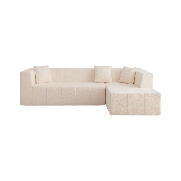 Merax Modular L-Shaped Sectional Floor Sofa Couch