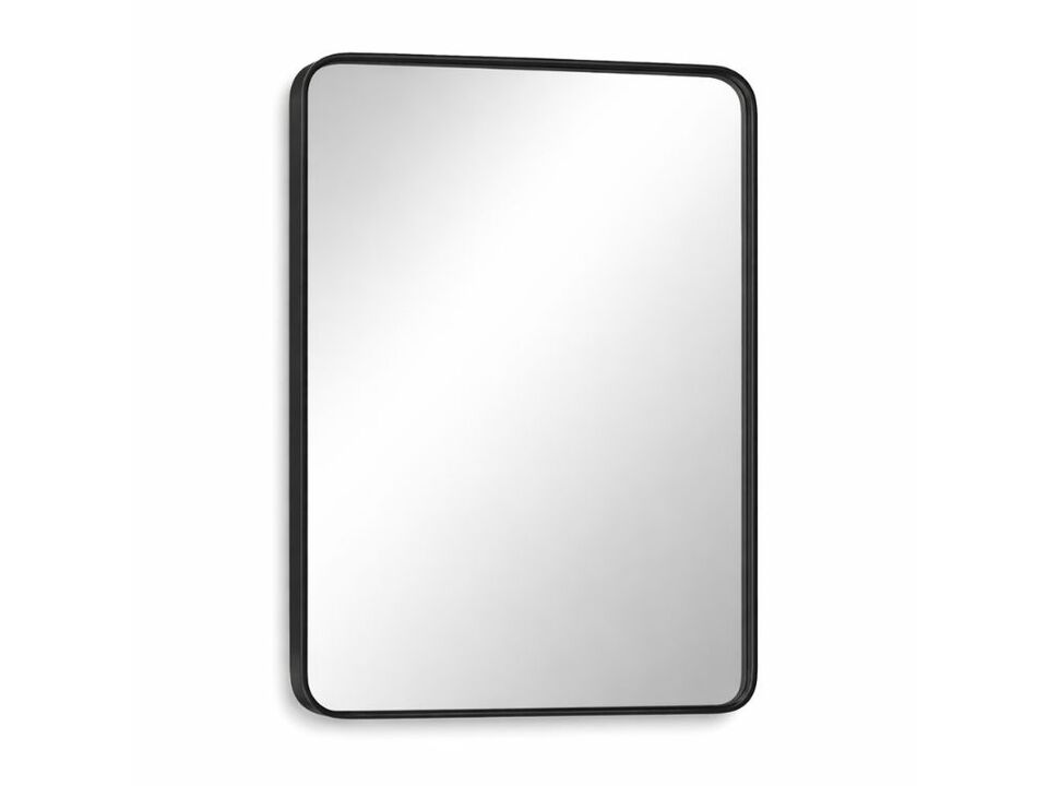 30x22 Inch Black Framed Bathroom Vanity Wall Mirror
