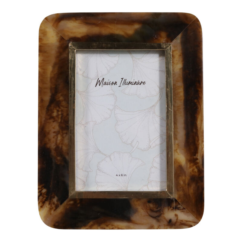 4x6 Brass Border Tortoise Look image number 0