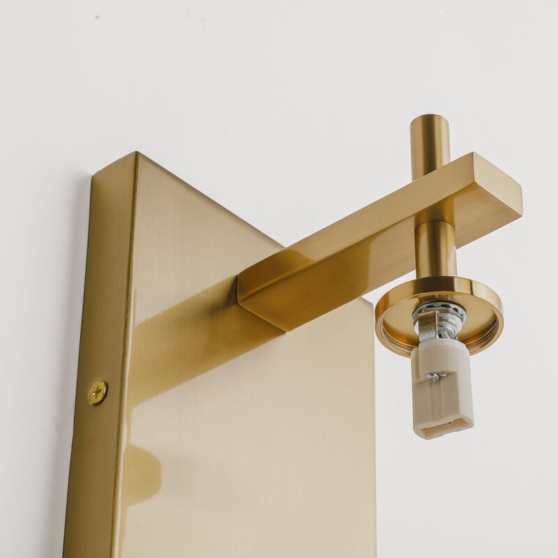 Vanity Light for Bathroom, Multi-Faceted Glass Shade, Electroplated Finish image number 4