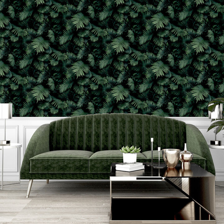 Winona Green Ferns Wallpaper