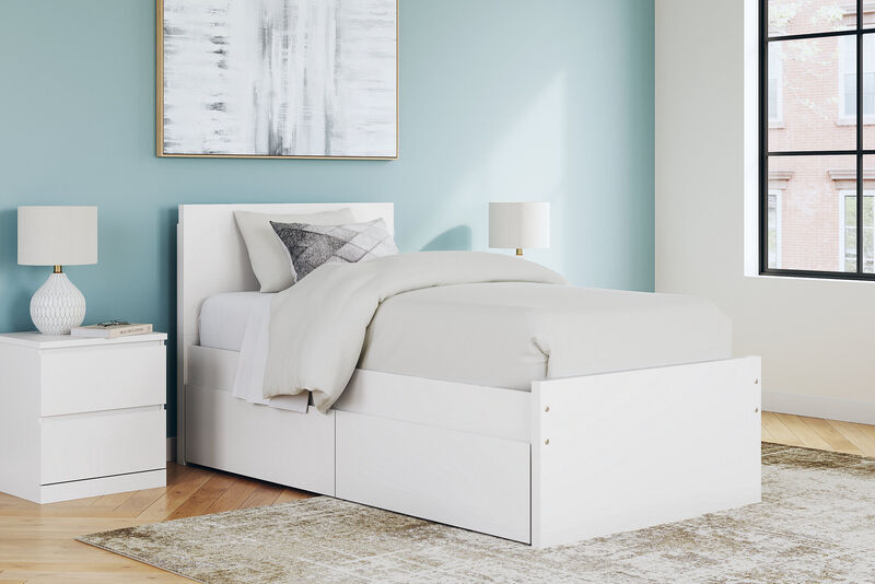 Onita Twin Panel Platform Bed with Storage image number 1