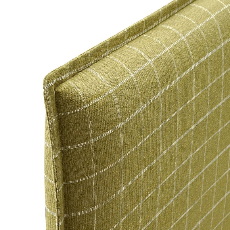 Camille Checkered Linen Blend King Size Headboard image number 5
