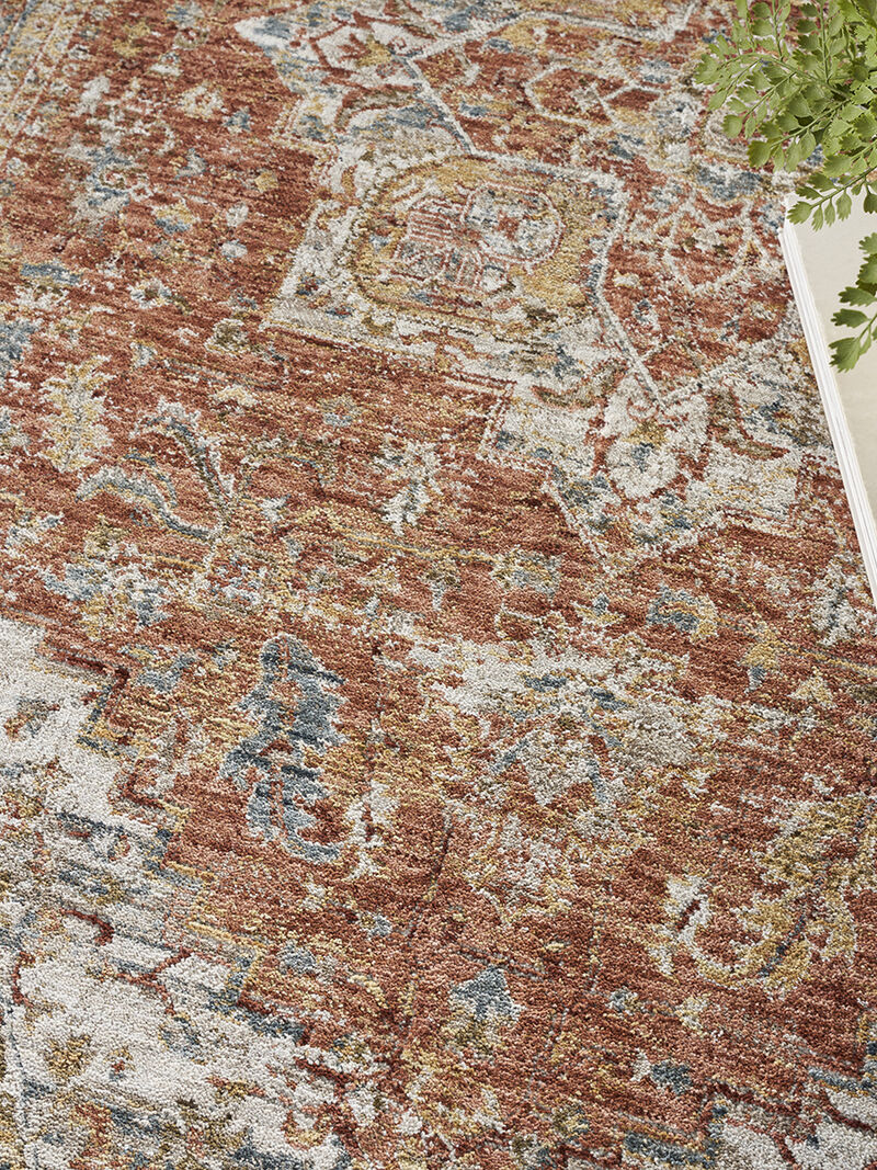 Sahar SHR06 Ivory/Multicolor 3'11" x 5'11" Rug