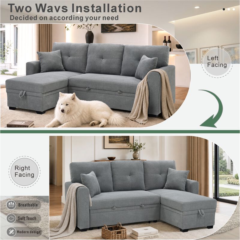 Ludfob Storage Sleeper Sofa image number 4