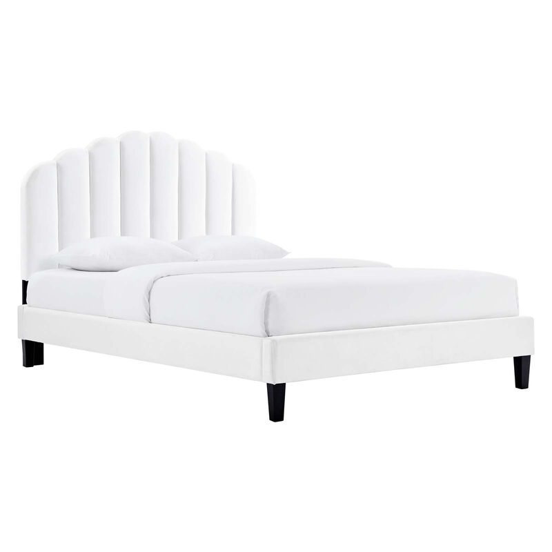 Modway - Daisy Performance Velvet Full Platform Bed image number 0