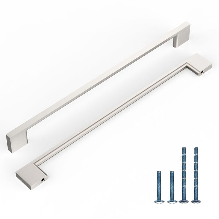 KNOKLOCK 10 Pack 8.8 Inch(224mm) Kitchen Cabinet Handles Brushed Satin Nickel Cabinet Pulls Kitchen Cabinet Hardware Drawer Pull