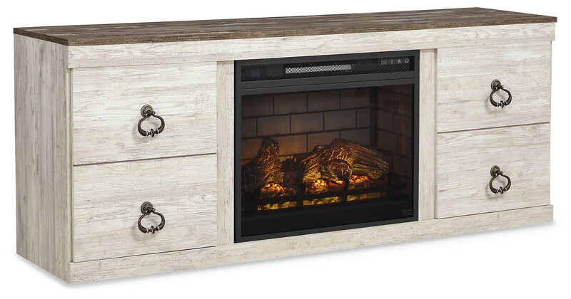 Willowton 4-Piece Entertainment Center with Electric Fireplace image number 1