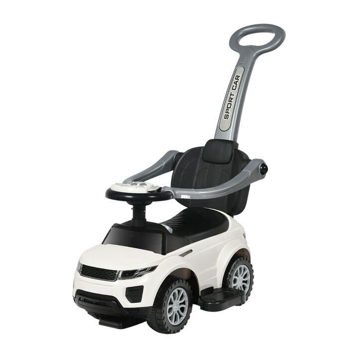 3 in 1 Toddler Ride On Push Car with Stroller Sliding Design and Music