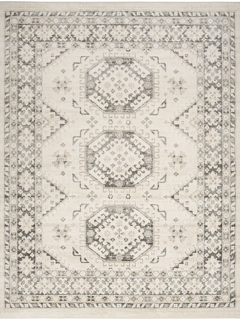 Serenity Home SRH01 Ivory/Gray 9' x 12' Rug