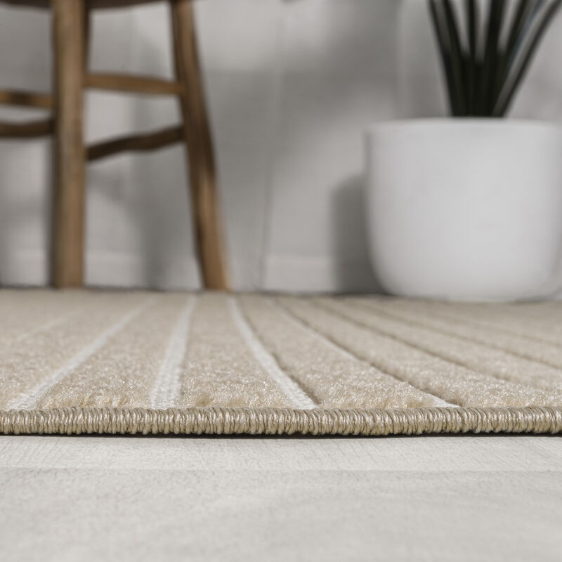 Aarhus Minimalist Scandi Striped Area Rug