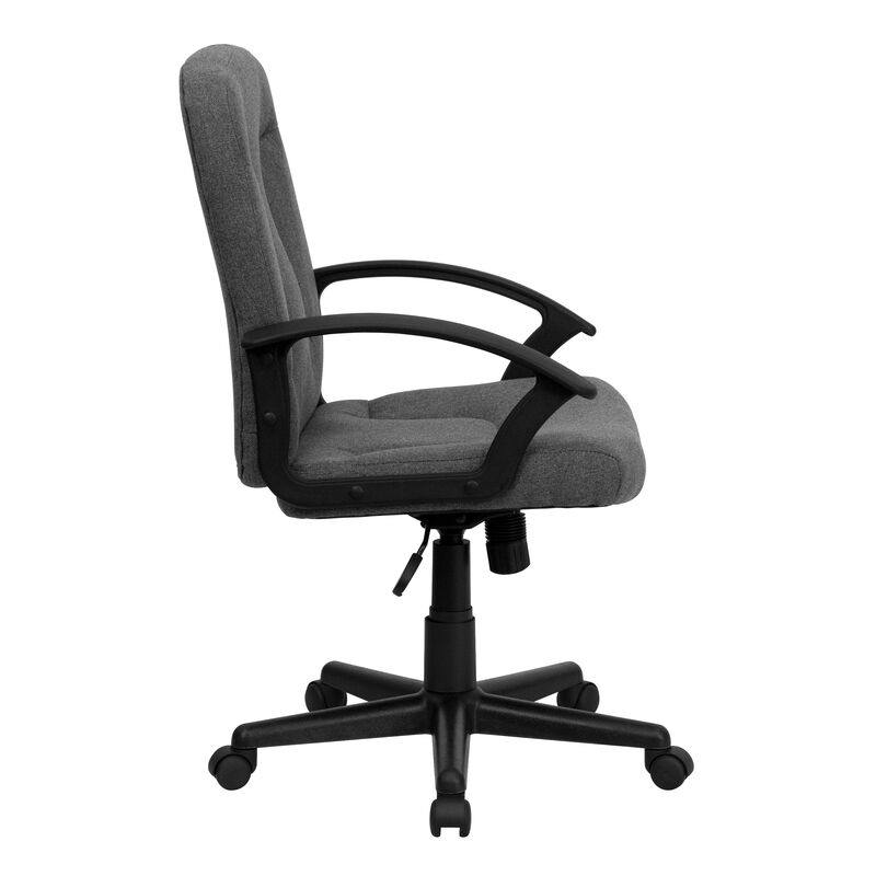 Garver Mid-Back Fabric Executive Swivel Office Chair with Nylon Arms image number 6