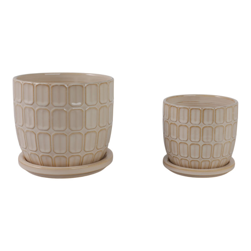 S/2 Squoval Saucer Planters image number 2