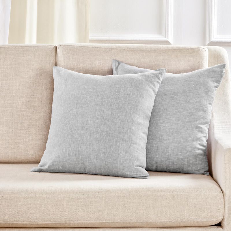 Solino Home 100% Pure Linen Pillow Cover - Montauk