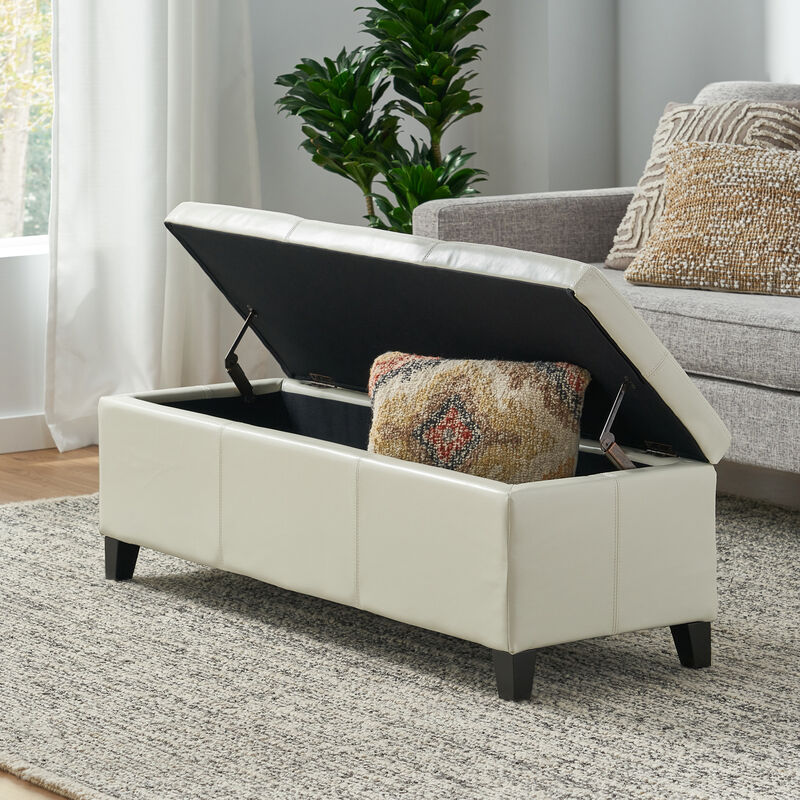 Merax Merax PU Leather Home Storage Ottoman image number 1