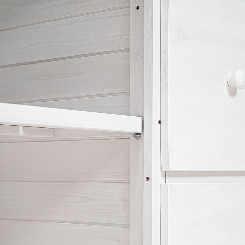 Potting Bench with Multiple Drawers & Shelves, Adjustable Shelf & Anti-Falling Device