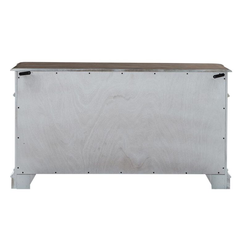Liberty Furniture Magnolia Manor Credenza in Antique White image number 3
