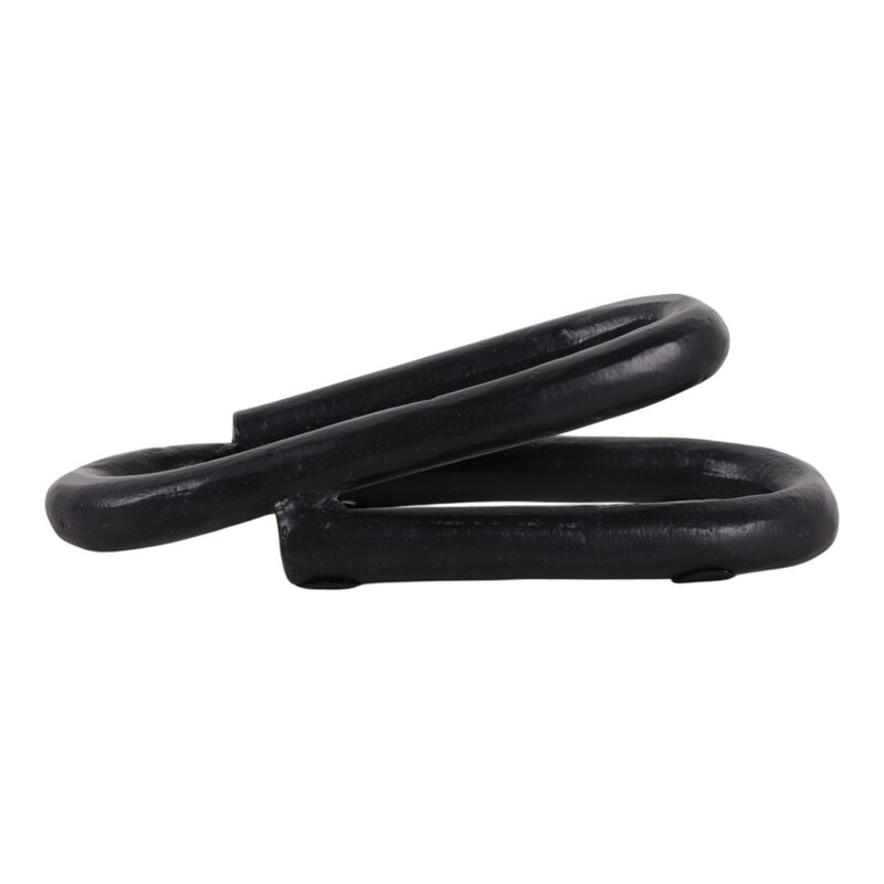 8x4" Paper Clip Object, Black image number 0