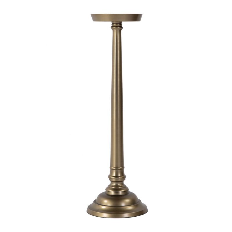Butler Specialty Tilly 7 in. W Round All Metal Pedestal Base End Table image number 2