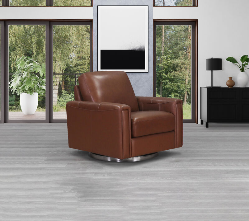 Hayward Swivel Leather Chair