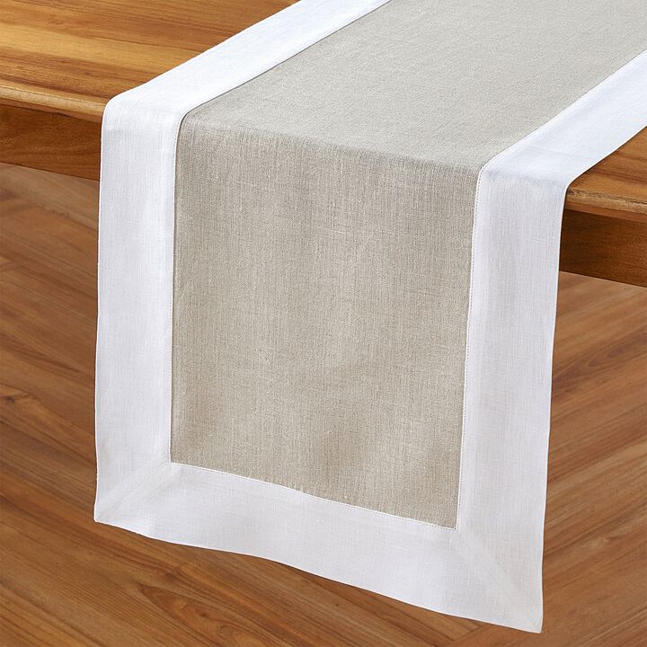 Solino Home 100% Pure Linen Table Runner - Contempo