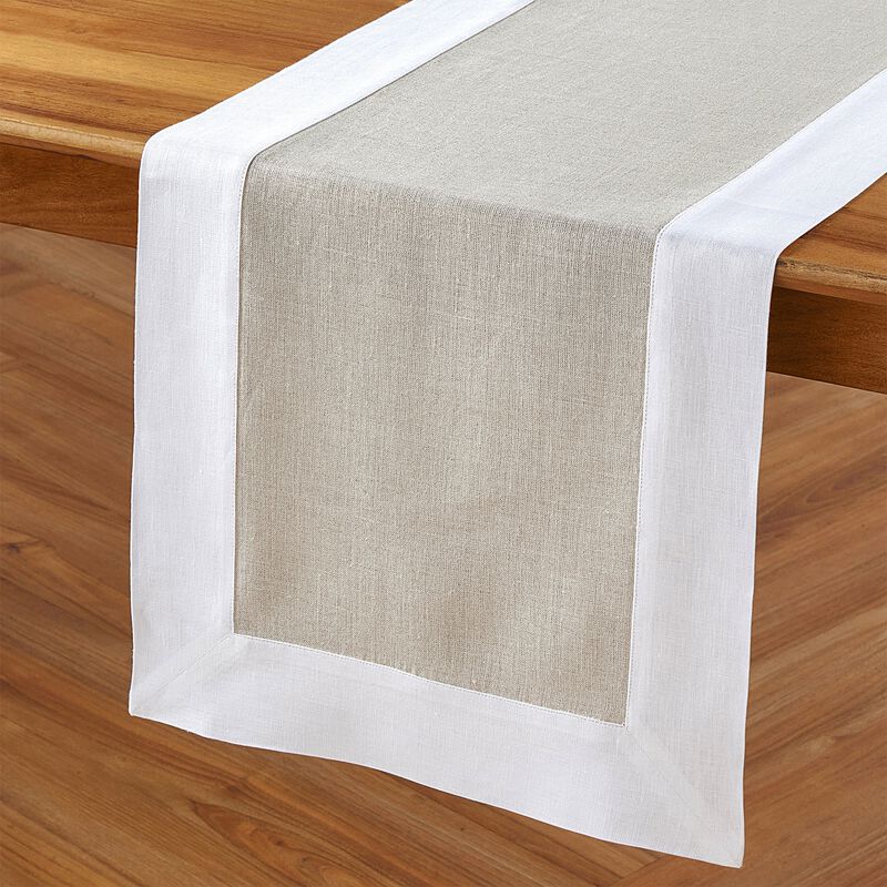 Solino Home 100% Pure Linen Table Runner - Contempo