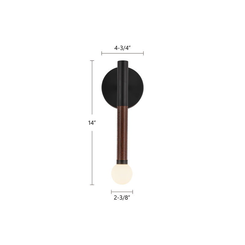 Arden 14-in Damp-Rated Dimmable LED Wall/Vanity Light image number 9