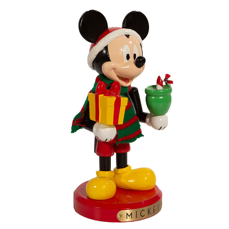 10" Disney© Mickey Mouse With Present Nutcracker