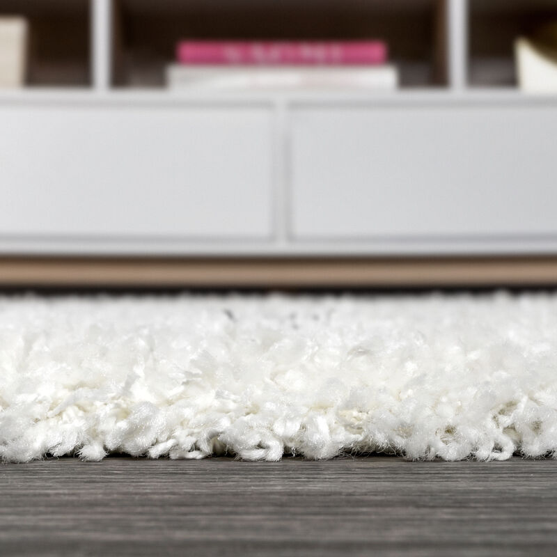 Mercer Shag Plush Tassel Moroccan Tribal Geometric Trellis Area Rug