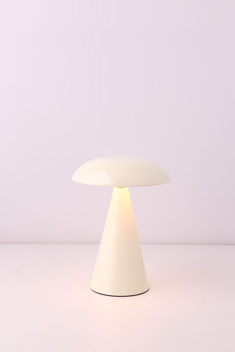 Beacon Lighting Kinoko XS Cordless 2-in-1 Rechargeable LED Table & Wall Lamp, CCT Dimmable, Gloss