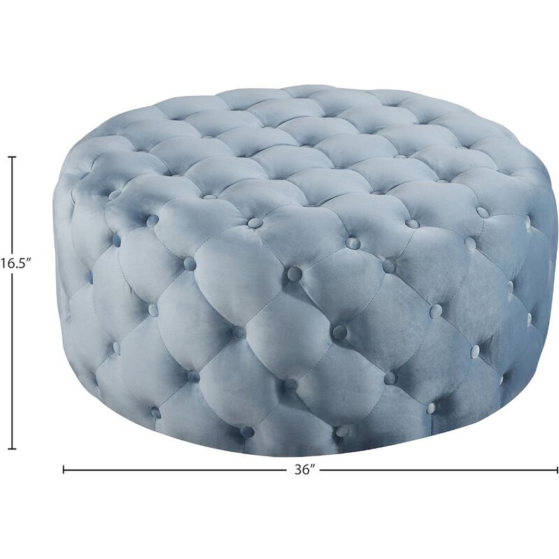 Meridian Furniture Addison Velvet Ottoman/Bench