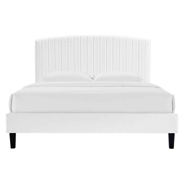 Modway - Alessi Performance Velvet Full Platform Bed